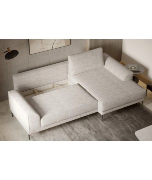 Narożnik CAPITOL Prawostronny 4 osobowy z funkcją spania i pojemnikiem WERSAL