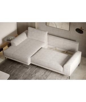 Narożnik CAPITOL Lewostronny 4 osobowy z funkcją spania i pojemnikiem WERSAL