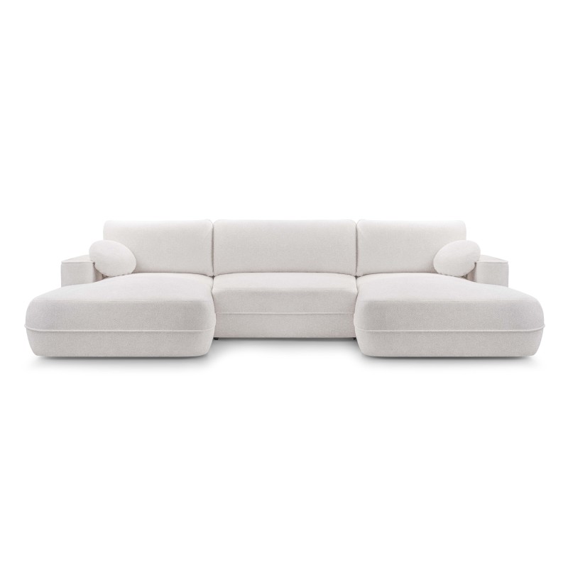 Narożnik FUEGO XL wolnostojący układ U z funkcją spania w tkaninie Bubble 01 DomoHome