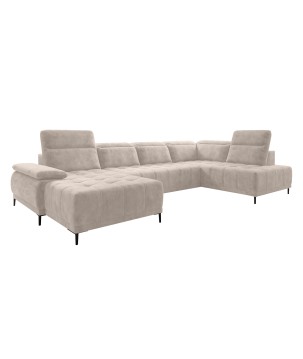 Narożnik FOCUS XL z elektryczną regulacją siedziska Prawostronny w tkaninie w tkaninie SALVADOR 02 WERSAL