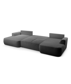 Narożnik VELO XL wolnostojący układ U z funkcją spania w tkaninie Coral 80 DomoHome