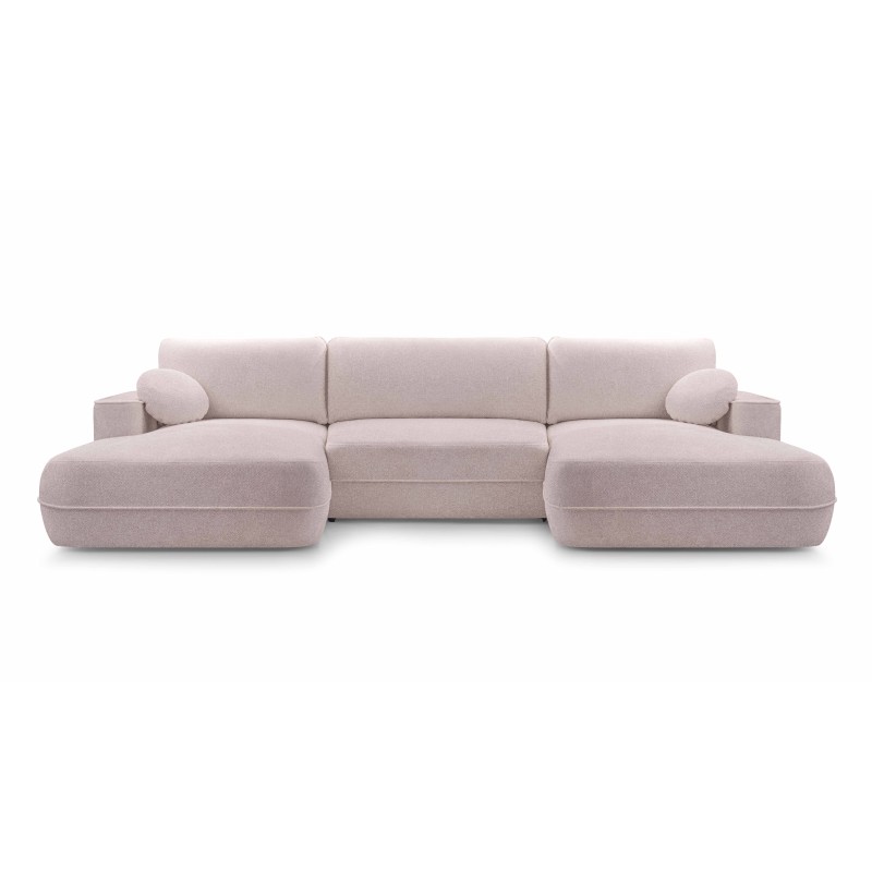 Narożnik FUEGO XL wolnostojący układ U z funkcją spania w tkaninie Bubble 08 DomoHome