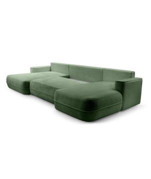 Narożnik FUEGO XL wolnostojący układ U z funkcją spania w tkaninie Bubble 12 DomoHome