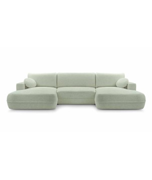 Narożnik FUEGO XL wolnostojący układ U z funkcją spania w tkaninie Bubble 13 DomoHome