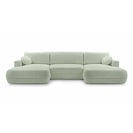 Narożnik FUEGO XL wolnostojący układ U z funkcją spania w tkaninie Bubble 13 DomoHome