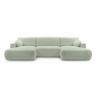 Narożnik FUEGO XL wolnostojący układ U z funkcją spania w tkaninie Bubble 13 DomoHome