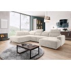 Narożnik COLOMBO XL Lewostronny z elektryczną regulacją siedziska w tkaninie PALLADIUM 02 WERSAL