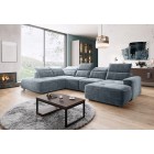 Narożnik COLOMBO XL Lewostronny z elektryczną regulacją siedziska w tkaninie PALLADIUM 15 WERSAL