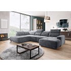 Narożnik COLOMBO XL Lewostronny z elektryczną regulacją siedziska w tkaninie PALLADIUM 16 WERSAL