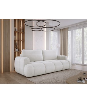 Sofa Kanapa BOMO 3 osobowa z funkcją spania i pojemnikiem w tkaninie EDEN 01 WERSAL