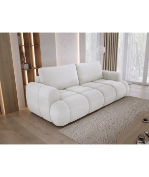Sofa Kanapa BOMO 3 osobowa z funkcją spania i pojemnikiem w tkaninie EDEN 01 WERSAL
