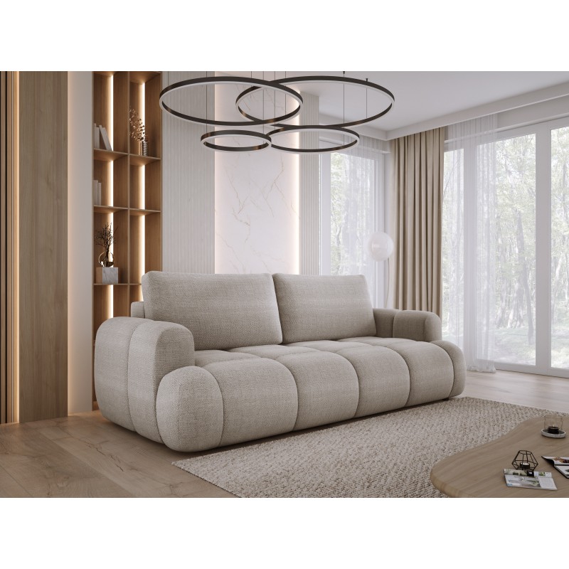 Sofa Kanapa BOMO 3 osobowa z funkcją spania i pojemnikiem w tkaninie EDEN 04 WERSAL