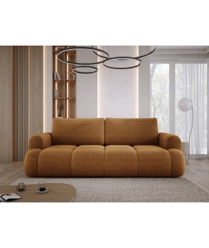 Sofa Kanapa BOMO 3 osobowa z funkcją spania i pojemnikiem w tkaninie EDEN 10 WERSAL