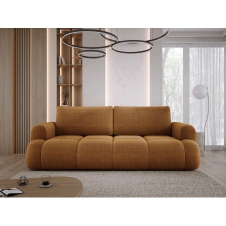 Sofa Kanapa BOMO 3 osobowa z funkcją spania i pojemnikiem w tkaninie EDEN 10 WERSAL