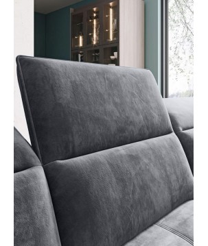 Narożnik COLOMBO XL Prawostronny z elektryczną regulacją siedziska w tkaninie PALLADIUM 16 WERSAL