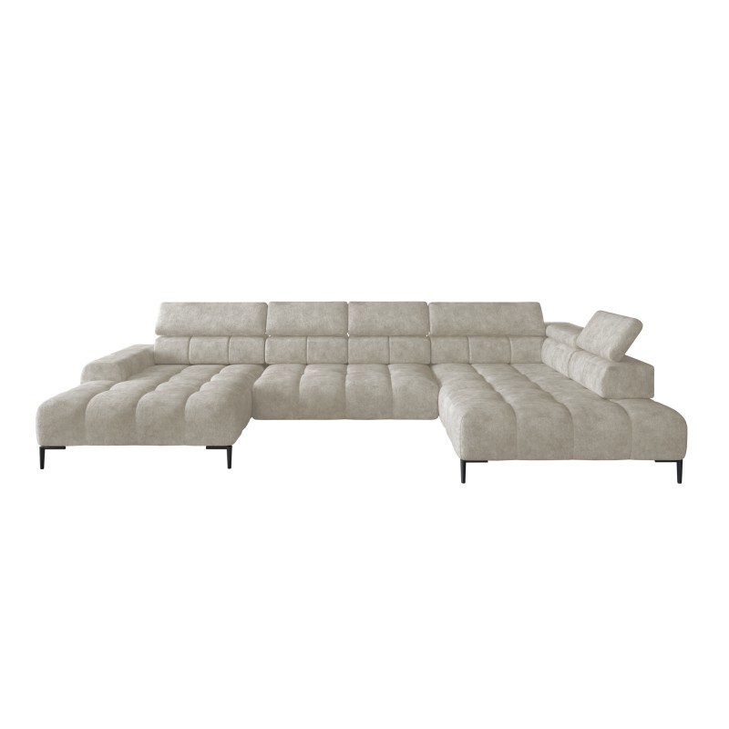 Narożnik PLAZA XL Prawostronny Elektryczna regulacja Tkanina MONOLITH 02 WERSAL