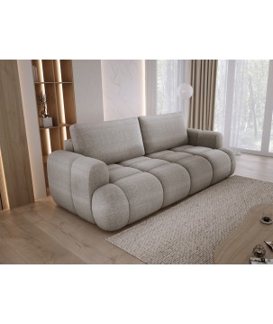 Sofa Kanapa BOMO 3 osobowa z funkcją spania i pojemnikiem w tkaninie EDEN 07 WERSAL