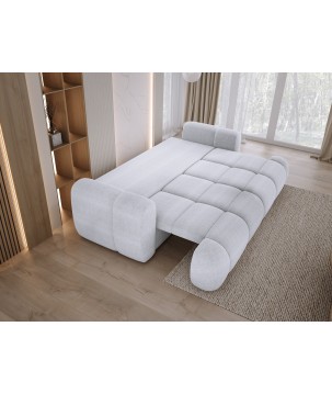 Sofa Kanapa BOMO 3 osobowa z funkcją spania i pojemnikiem w tkaninie EDEN 17 WERSAL