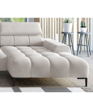 Narożnik PLAZA XL Prawostronny Elektryczna regulacja Tkanina SOLAR 03 WERSAL