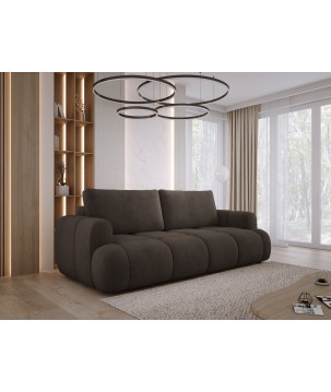 Sofa Kanapa BOMO 3 osobowa z funkcją spania i pojemnikiem w tkaninie SALVADOR 04 WERSAL