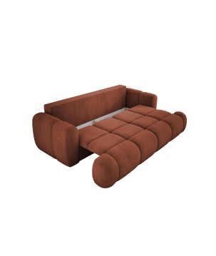 Sofa Kanapa BOMO 3 osobowa z funkcją spania i pojemnikiem w tkaninie SALVADOR 07 WERSAL