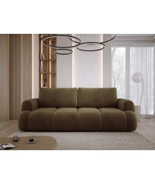 Sofa Kanapa BOMO 3 osobowa z funkcją spania i pojemnikiem w tkaninie SALVADOR 10 WERSAL