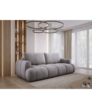 Sofa Kanapa BOMO 3 osobowa z funkcją spania i pojemnikiem w tkaninie SALVADOR 14 WERSAL
