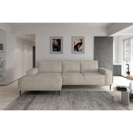 Narożnik MATANO układ L Prawostronny z funkcją spania i pojemnikiem w tkaninie POSO WERSAL