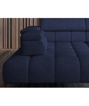 Narożnik PLAZA XL Lewostronny Elektryczna regulacja Tkanina MONOLITH 77 WERSAL