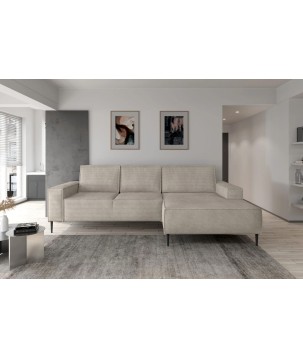 Narożnik MATANO układ L Lewostronny z funkcją spania i pojemnikiem w tkaninie POSO WERSAL