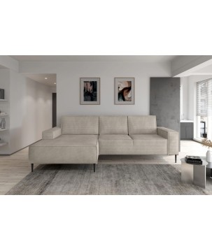 Narożnik MATANO układ L Prawostronny z funkcją spania i pojemnikiem w tkaninie POSO WERSAL