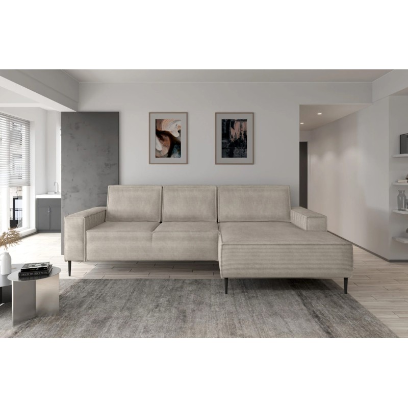 Narożnik MATANO układ L Lewostronny z funkcją spania i pojemnikiem w tkaninie POSO WERSAL