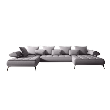 Narożnik SELEDO XL układ U Lewostronny z funkcją elektrycznej regulacji głebokości siedziska WERSAL