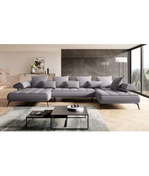 Narożnik SELEDO XL układ U Prawostronny z funkcją elektrycznej regulacji głebokości siedziska WERSAL