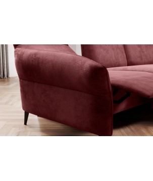 Narożnik STELVIO S układ L Prawostronny z funkcją elektrycznej regulacji głebokości siedziska i oparcia WERSAL