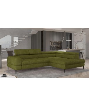 Narożnik VOSS L układ L Prawostronny z funkcją spania i pojemnikiem WERSAL