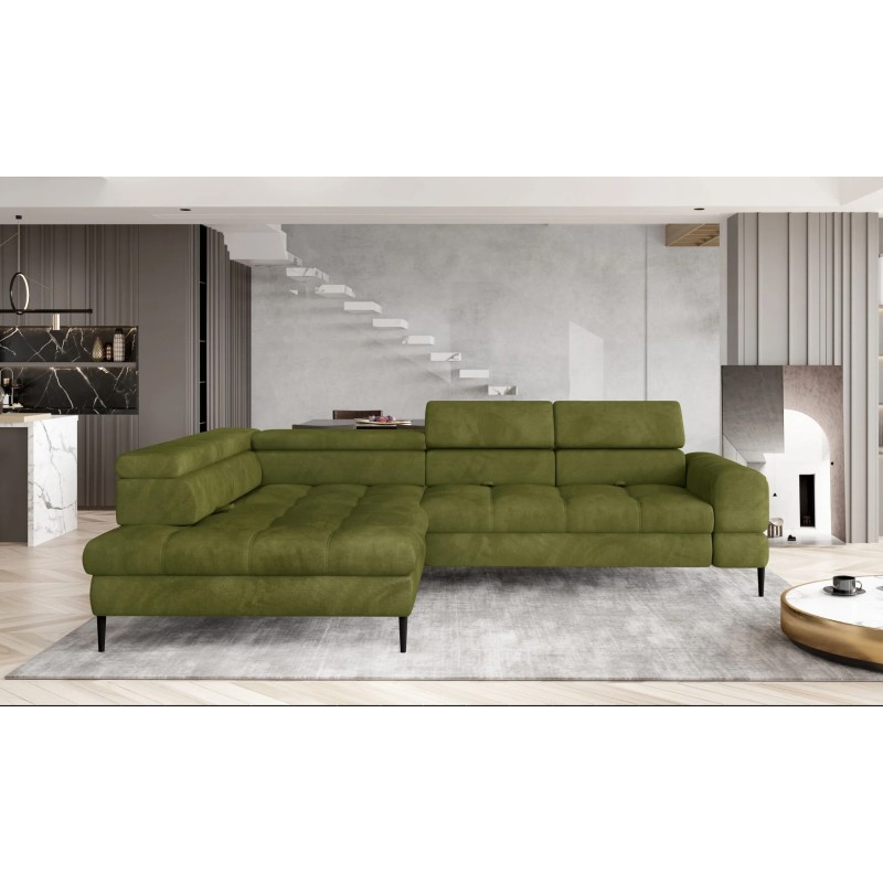 Narożnik VOSS L układ L Lewostronny z funkcją spania i pojemnikiem WERSAL