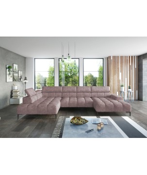 Narożnik PLAZA XL Prawostronny Elektryczna regulacja Tkanina MONOLITH 62 WERSAL