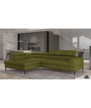 Narożnik VOSS L układ L Lewostronny z funkcją spania i pojemnikiem WERSAL