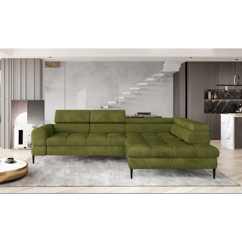 Narożnik VOSS L układ L Prawostronny z funkcją spania i pojemnikiem WERSAL