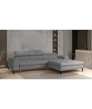 Narożnik VOSS S układ L Prawostronny z funkcją spania i pojemnikiem WERSAL