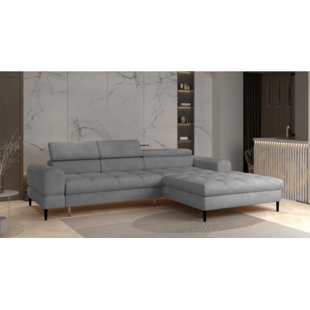 Narożnik VOSS S układ L Prawostronny z funkcją spania i pojemnikiem WERSAL