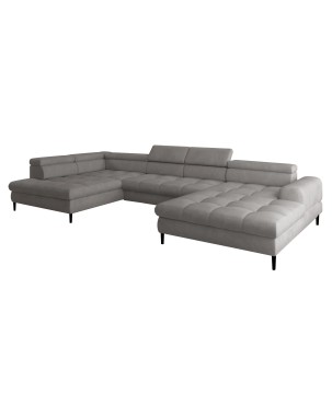 Narożnik VOSS XL układ U Lewostronny z funkcją spania i pojemnikiem WERSAL