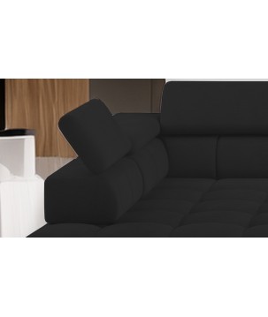 Narożnik PLAZA XL Lewostronny Elektryczna regulacja Tkanina SOLAR 99 WERSAL