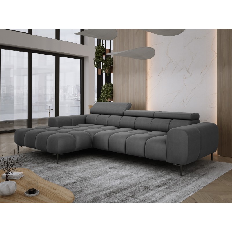 Narożnik PLAZA MINI Lewostronny w tkaninie Promocyjnej SOLAR 96 WERSAL