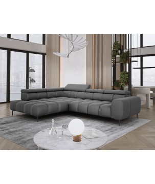 Narożnik PLAZA L Lewostronny w tkaninie Solar 96 WERSAL