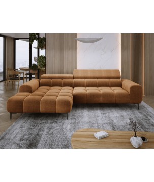 Narożnik PLAZA MINI Lewostronny w tkaninie EDEN 10 WERSAL