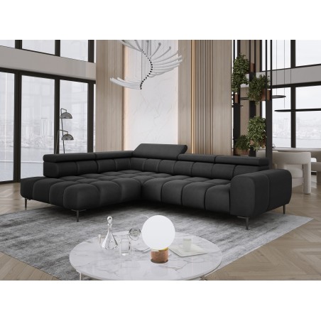 Narożnik PLAZA L Lewostronny w tkaninie Solar 99 WERSAL