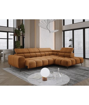 Narożnik PLAZA L Prawostronny w tkaninie EDEN 10 WERSAL