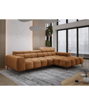 Narożnik PLAZA MINI Prawostronny w tkaninie EDEN 10 WERSAL